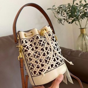 AAAA Replica Tory Burch Fashion Cutout Bucket Shoulder Bag