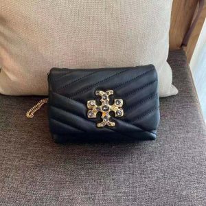 AAAA Replica Tory Burch Fashion Solid Rhinestone Shoulder Bag