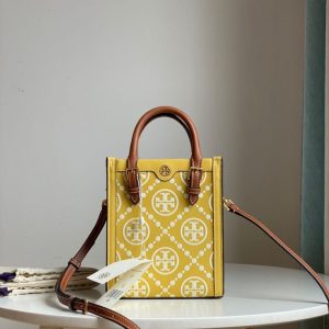 AAAA Replica Tory Burch Leather Embossed Tote Bag