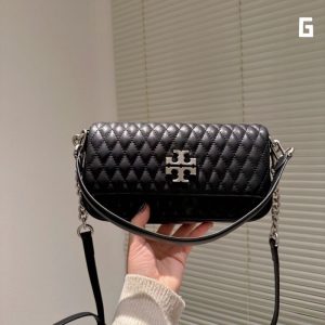 AAAA Replica Tory Burch Ruched Chain Shoulder Bag