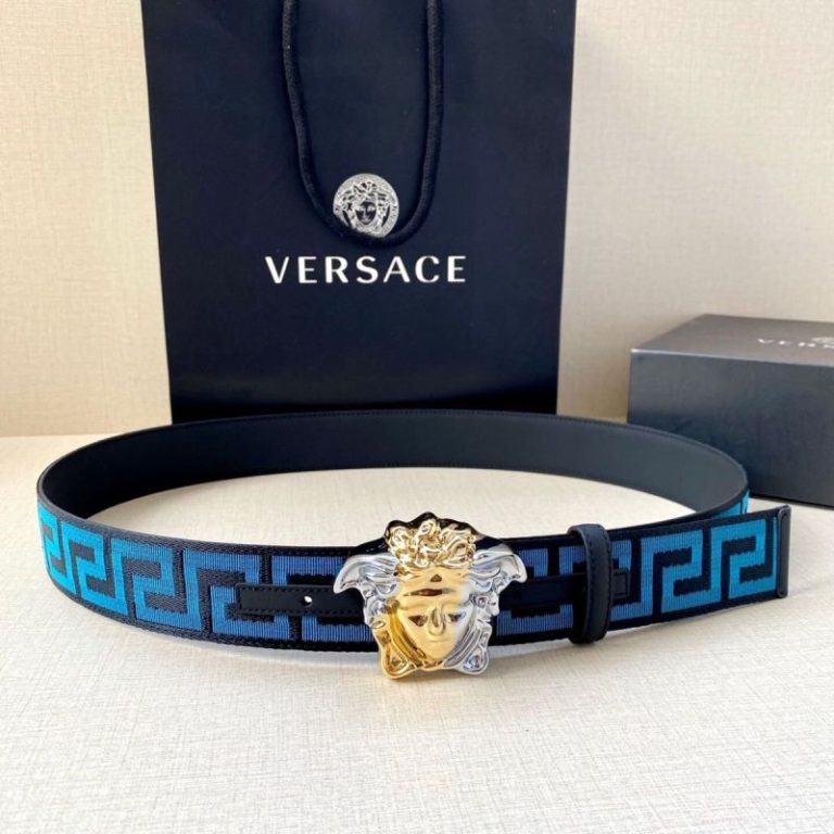 AAAA Replica Versace Medusa Leather Belt