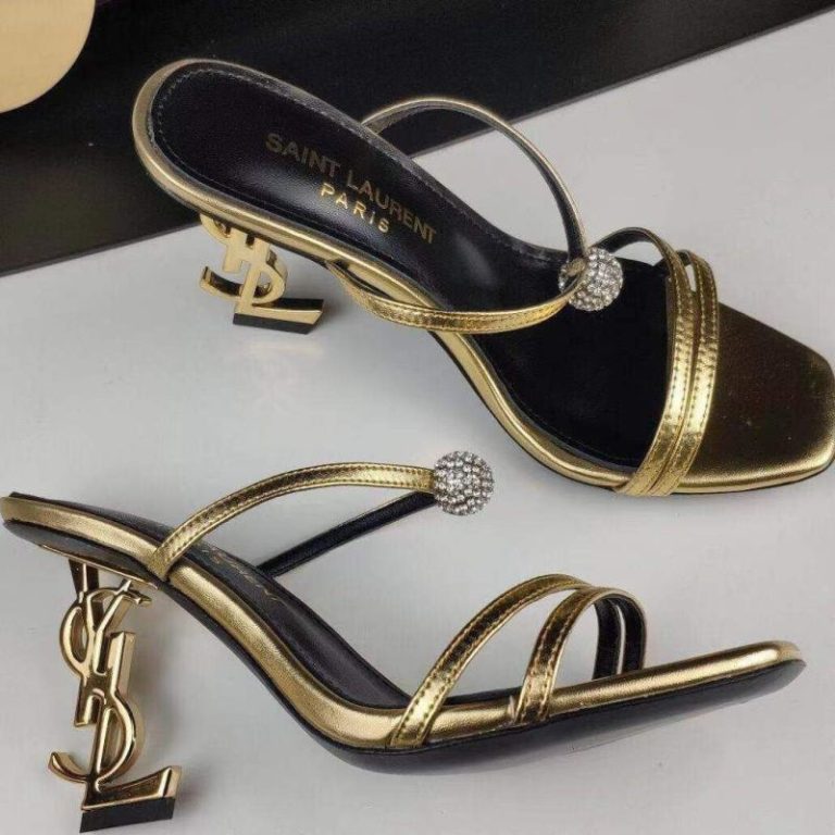 AAAA Replica YSL Fashion Letter High-Heeled Sandals