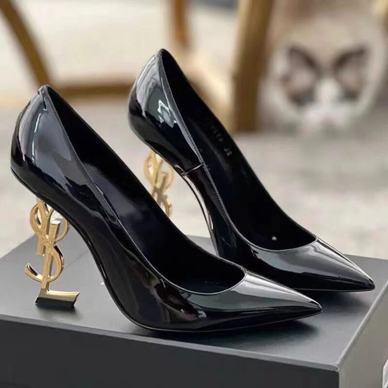 AAAA Replica YSL Fashion Pointed Letter High Heels