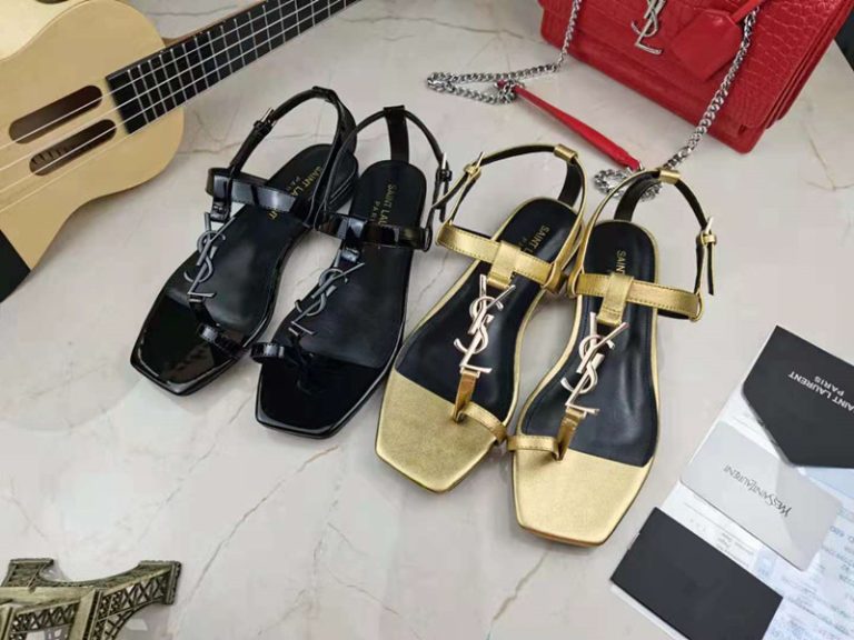 AAAA Replica YSL Women Summer Flat Fairy Style Temperament Small Fresh And Sweet Sandals