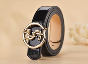 CCCC Replica Designer YSL Children Solid Color Imitation Leather Versatile Belt