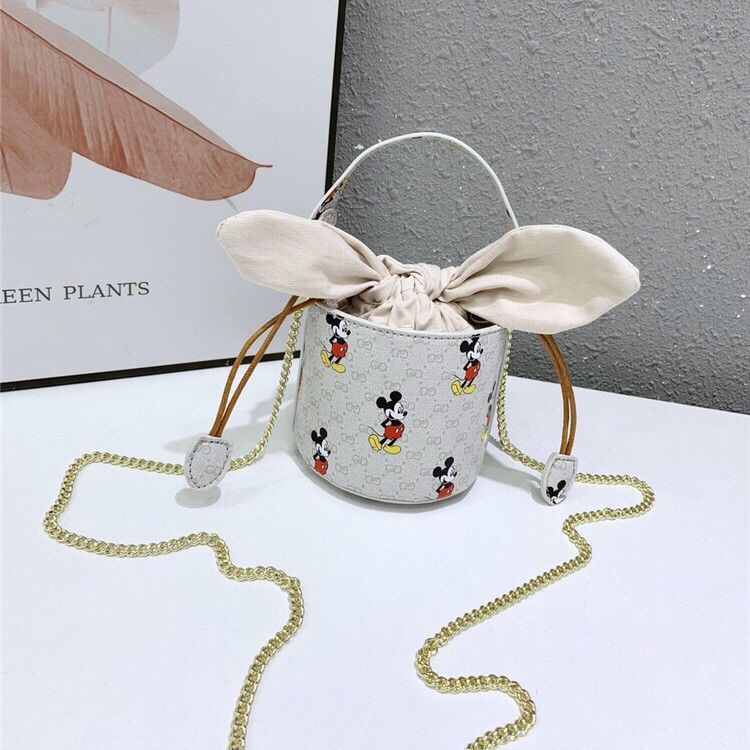 CCCC Replica Gucci Fashion Mickey Chain Bucket Bag