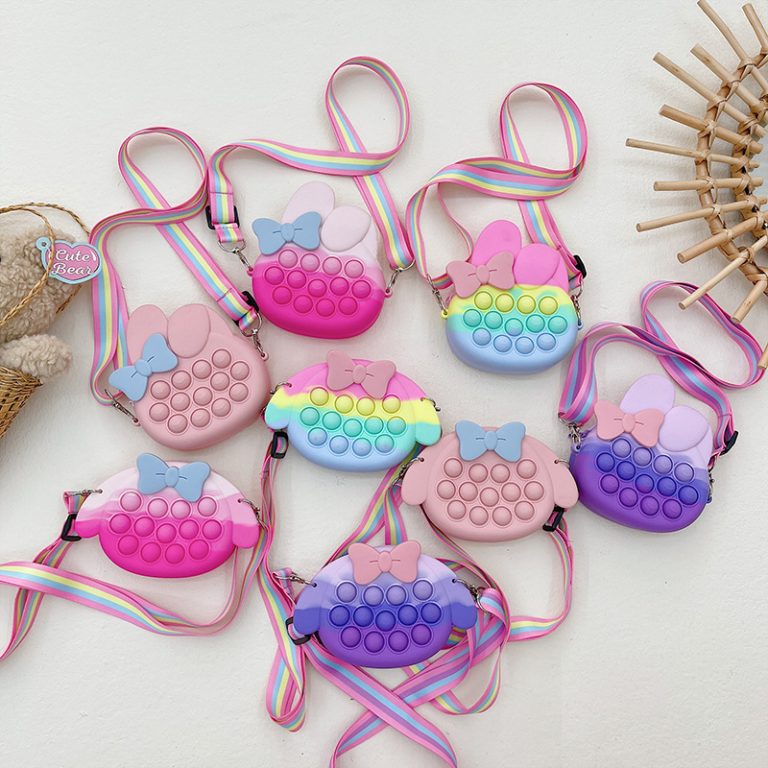 Children'S Bag Girl Cute Child Girl Student Decompression Plate Pressing Change Messenger Bag