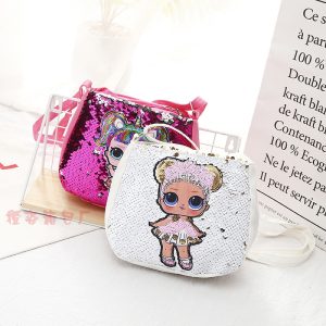 Children'SReplica Designer er L.O.L. Surprise Kids Sequin Cartoon Casual Shoulder Bag