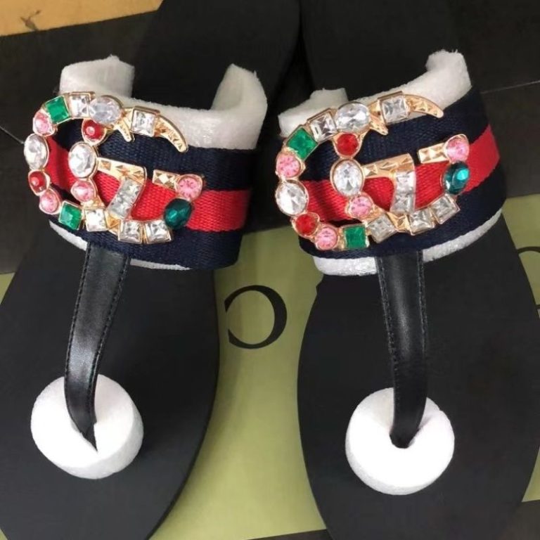 Europe And America Station Slippers G Flip-Flops With Shoe Box Shoe Bag 35-42