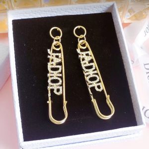 Fashion Rhinestone Letter Earrings