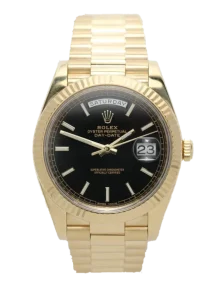 Superclone Rolex Day-Date 40 mm Black Dial 228238