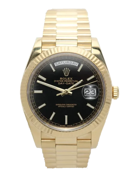 Superclone Rolex Day-Date 40 mm Black Dial 228238